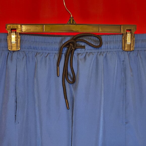 Men's Jogger Pants Pockets Side Zips Blue Size Medium - Picture 3 of 15